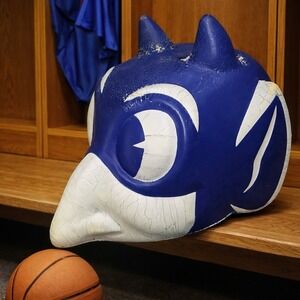 Rare Vtg Duke Blue Devils Foam Head Mascot Stadium Game Day Prop ACC Champions